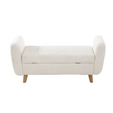 Conner Eucalyptus Wood Storage Ottoman Bench